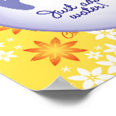 Gelbes Namensmuster Poster (Ecke)