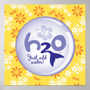 Gelbes Namensmuster Poster