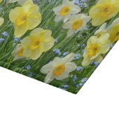 Gelbes Narzissenblumendruck-Schneidebrett Schneidebrett (Ecke)
