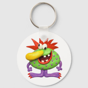 Gelbes Nasen-Monster Schlüsselanhänger