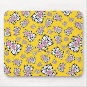 Gelbes Nerdkuhmuster Mousepad (Vorne)