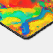 Gelbes Öl und Wasser schrecken, nicht mischen Schreibtischunterlage (Ecke)