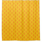 Gelbes Orange 17 Duschvorhang (Vorderseite)