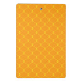 Gelbes Orange 18 Mini Klemmbrett (Rückseite)