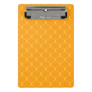 Gelbes Orange 18 Mini Klemmbrett