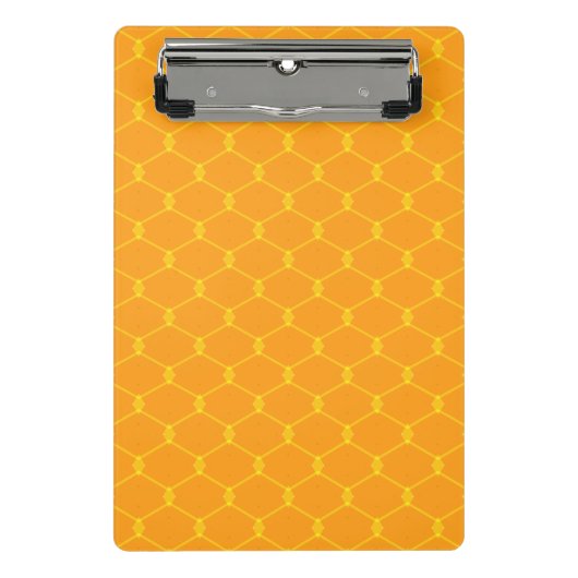 Gelbes Orange 18 Mini Klemmbrett (Vorderseite)