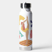 Gelbes Orange Blue Business Water Flasche (Links)