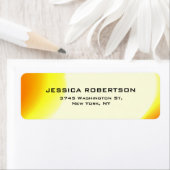 Gelbes Orange Legible Schlicht Elegante Moderne Mo (Insitu)