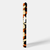 Gelbes Orangenkettenmuster Case-Mate iPhone Hülle (Rückseite / Rechts)