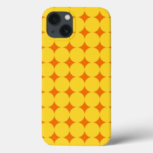 Gelbes Orangenmuster Case-Mate iPhone Hülle (Rückseite)