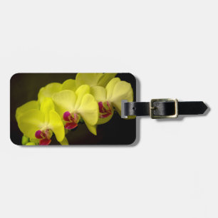 Gelbes Orchid - Gepäckanhänger