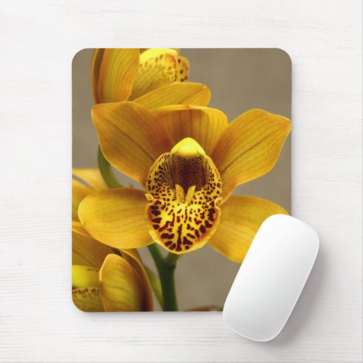 Gelbes Orchidee mousepad (Mit Mouse)