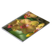 Gelbes Orchideennotizbuch Notizblock (Linke Seite)