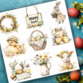 Gelbes OsterSet 1 Aufkleber