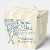 Gelbes Palm Springs PastellBeach Brautparty Geschenkschachtel (Rückseite)