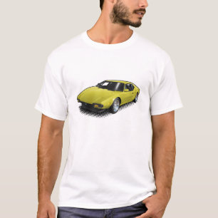 Gelbes Pantera auf weißem T - Shirt