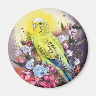 Gelbes Parakeet Magnet