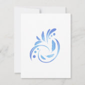 Gelbes Parakeet Mitteilungskarte (Rückseite)