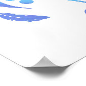 Gelbes Parakeet Poster (Ecke)