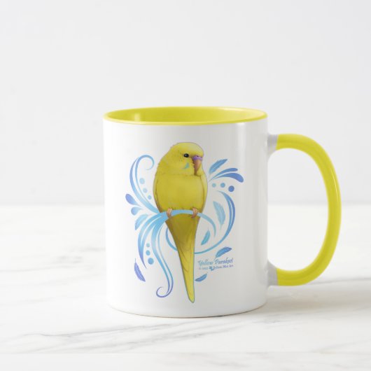 Gelbes Parakeet Tasse (Rechts)