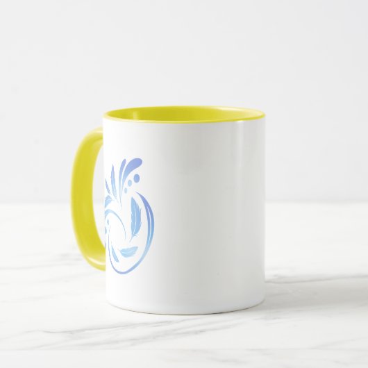 Gelbes Parakeet Tasse (Vorderseite Links)