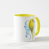 Gelbes Parakeet Tasse (VorderseiteRechts)