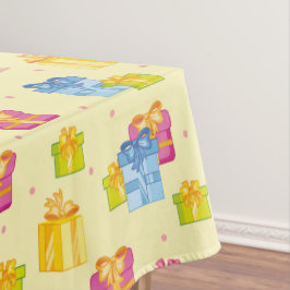 Gelbes Party Geschenk Tablette Tischdecke