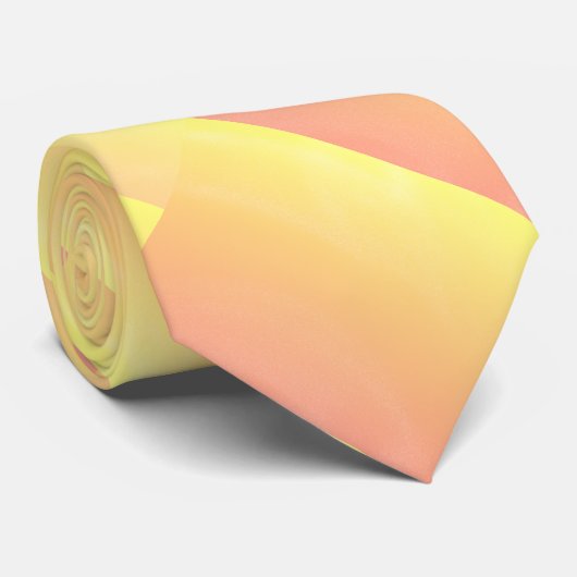 Gelbes Pastellmuster Vaporwave Krawatte (Gerollt)