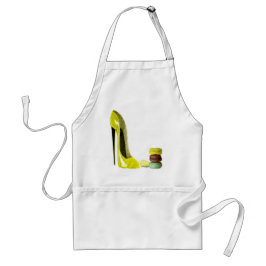 Gelbes PastellStilett und französische Schürze