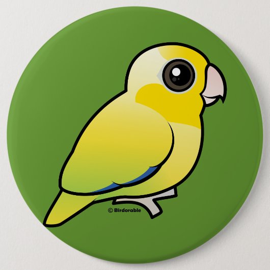 Gelbes pazifisches Parrotlet Button (Vorderseite)
