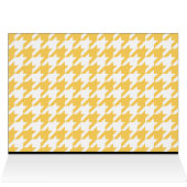 Gelbes Personalisiertes Hahnentrittmuster Dankesch (Innenansicht Horizontal (Oben))