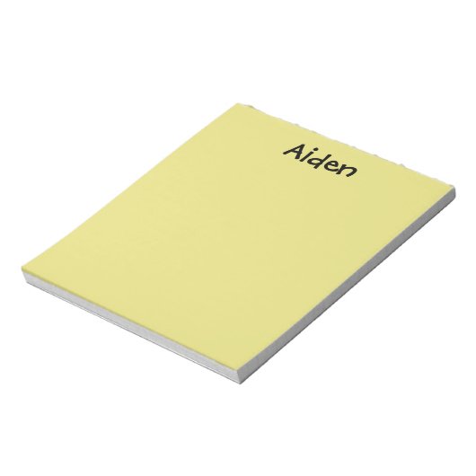 Gelbes Personalisiertes Notepad Notizblock (Rotiert)