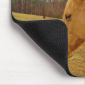 Gelbes Pferd, Frühlingshasen Mousepad (Ecke)