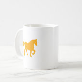 Gelbes Pferd-Sternzeichen-Tasse Kaffeetasse (Vorderseite Links)
