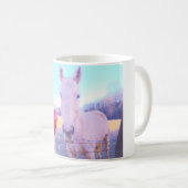 Gelbes Pferd und Rotes Herz Kaffeetasse (VorderseiteRechts)