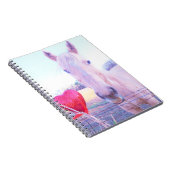 Gelbes Pferd und Rotes Herz Notizblock (Rechte Seite)