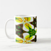 Gelbes Plumeria-Muster Kaffeetasse (Links)