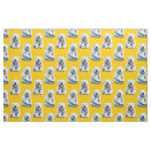 Gelbes Polarbär-Musterdesign  Stoff (Fat Quarter (45,7 x 55,9 cm))
