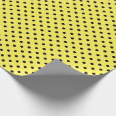 Gelbes Polka-Dot-Wrapping-Papier Geschenkpapier (Ecke)