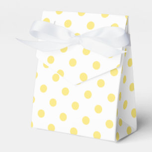 Gelbes Polka Dots Muster Geschenkschachtel