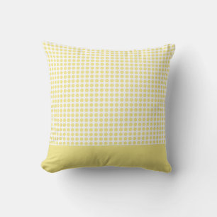 Gelbes Polka Dots Muster Kissen