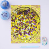 Gelbes Potpourri-Bastelpapier in Großpackung für S Flyer (Einzeln)