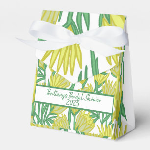 Gelbes Protea Originelles Blumendesign Geschenkschachtel