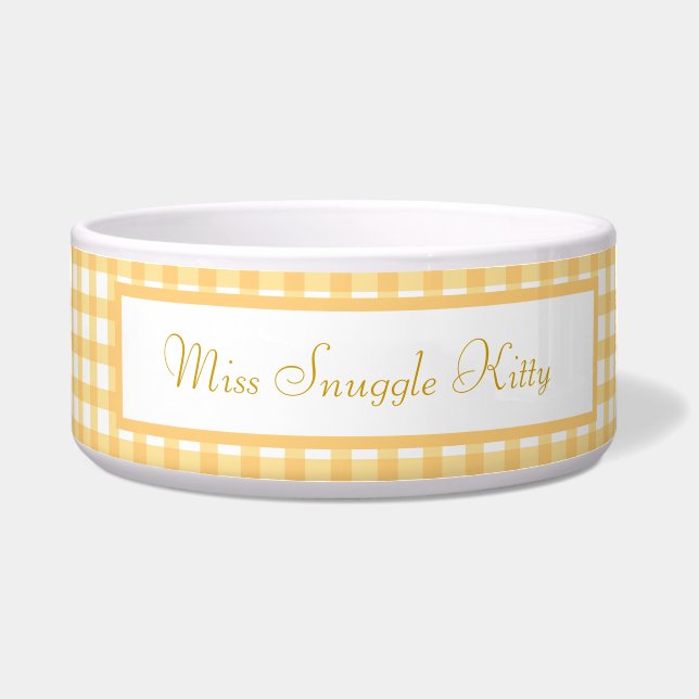 Gelbes Prüfmuster Napf (Vorderseite)