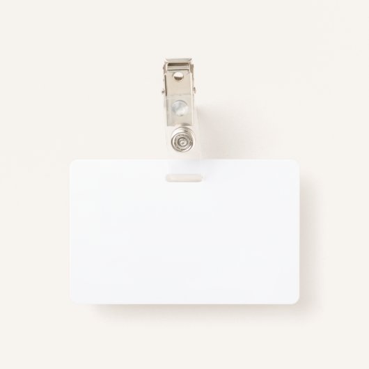 Gelbes PVC-Name-Abzeichen mit Clip Lanyard oder Re Ausweis (Rückseite mit Klammer)