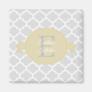 Gelbes Quatrefolienmagnet Personalisiert Magnet