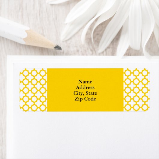 Gelbes Quatrefolienmuster (Insitu)