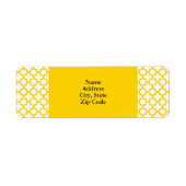 Gelbes Quatrefolienmuster (Vorne)