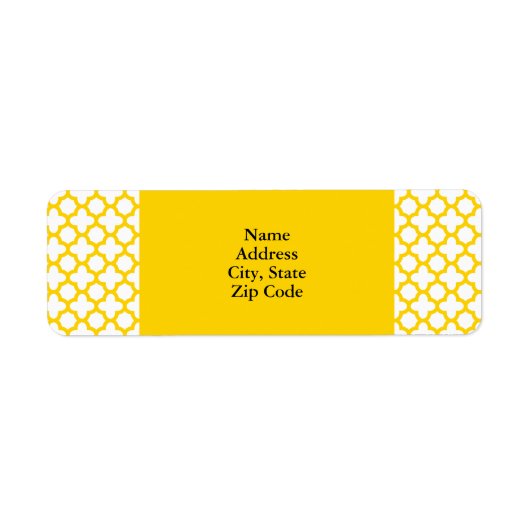 Gelbes Quatrefolienmuster (Vorne)