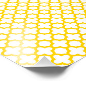 Gelbes Quatrefolienmuster Fotodruck (Ecke)